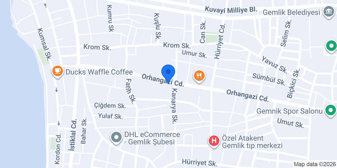 Başak çelik kapı parke konumu
