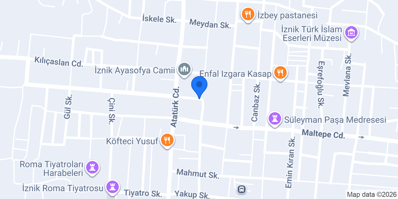 GÖNÜL DAVET İZNİK konumu