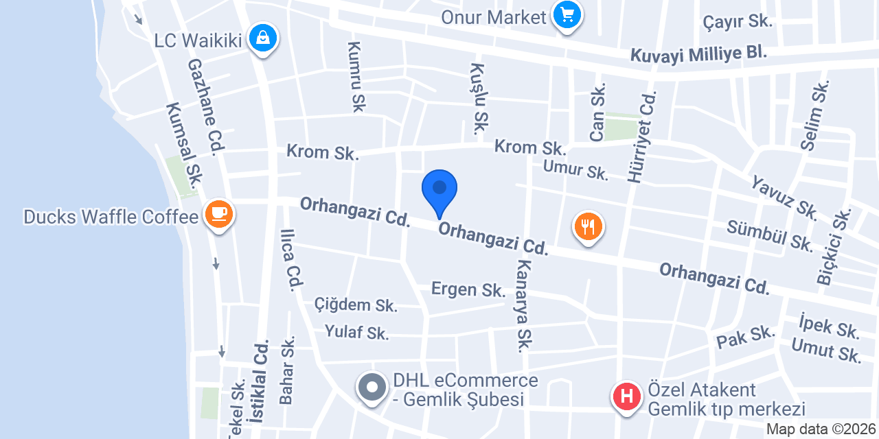 QNB Gemlik Şubesi konumu