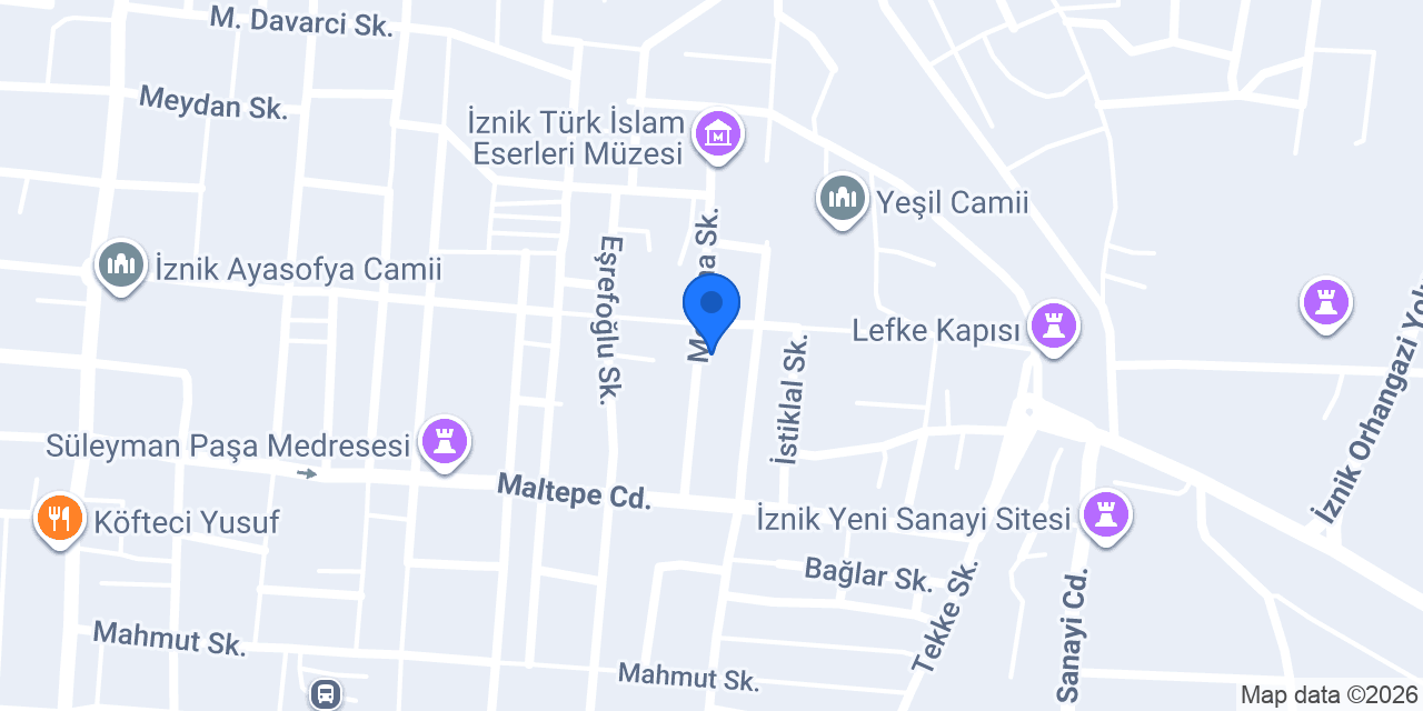 Naz'ar Çini Seramik konumu