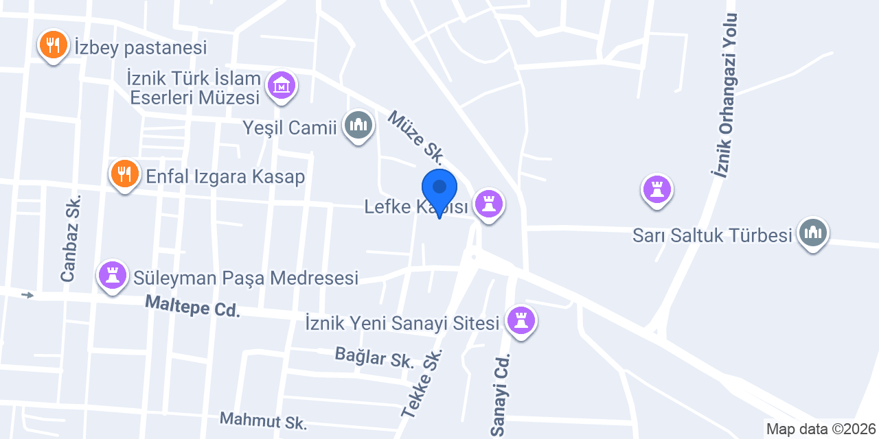 Çini Kafe konumu