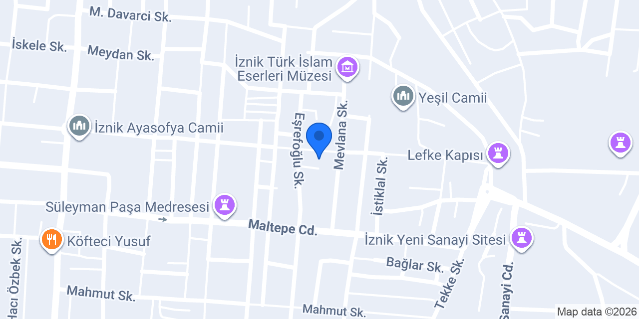 NİLÜFER HATUN Çini Bahar çil konumu