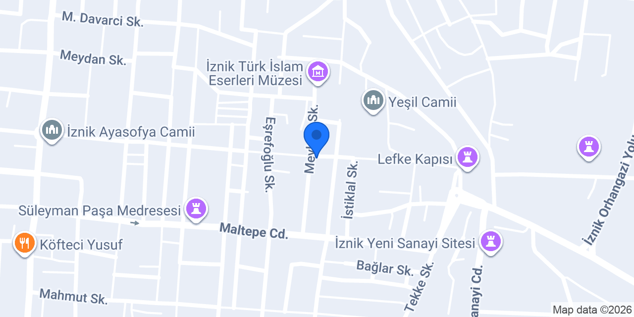 Osmanlı Çini Atölyesi konumu