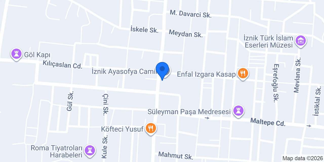 Ziraat Bankası İznik/Bursa Şubesi konumu