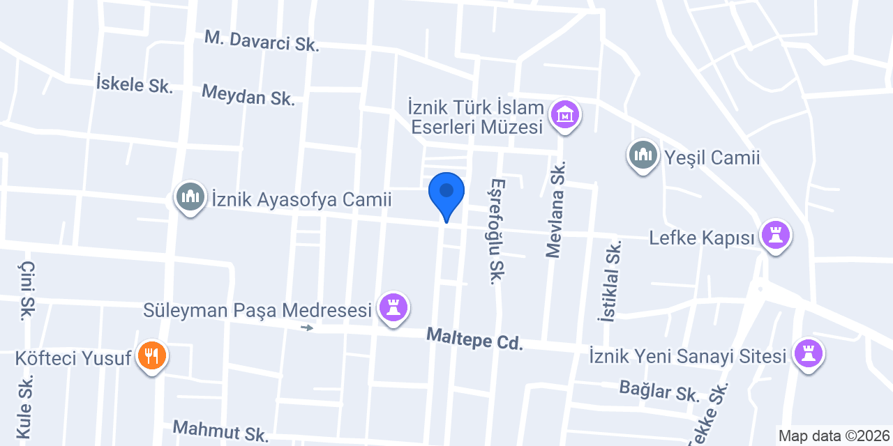 Otantik Çini konumu