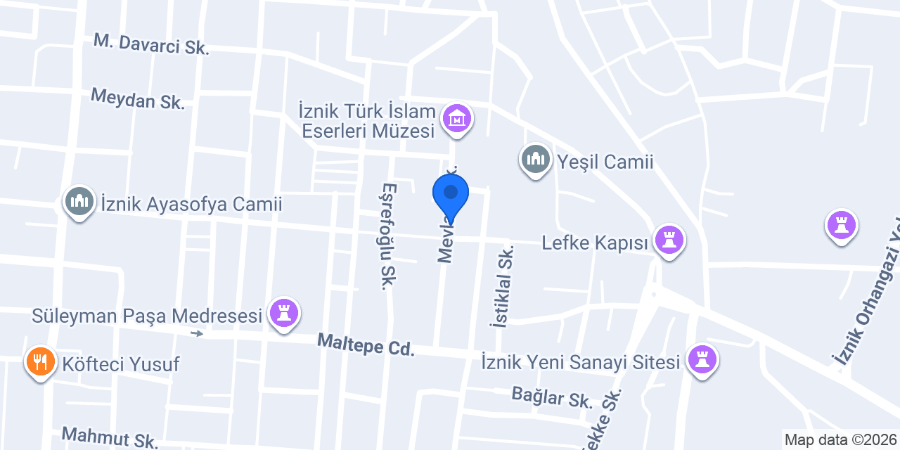 iznik korniş SALİH USTA konumu