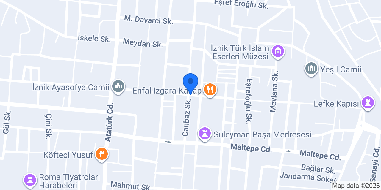 Yeni Eczane konumu