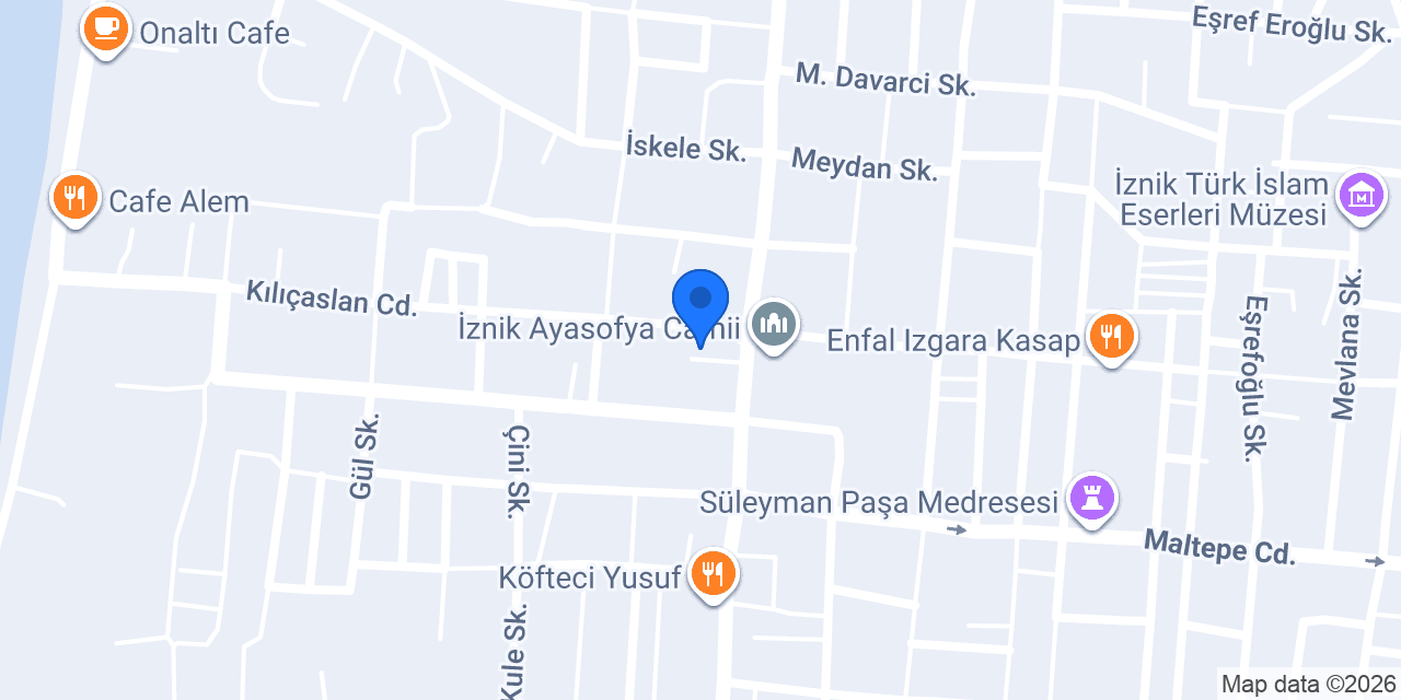 İznik Efsane Döner konumu