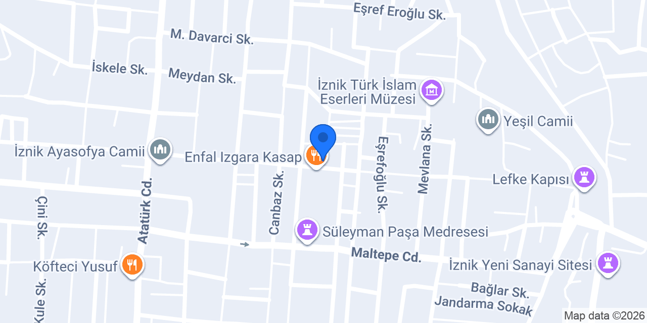 Ada Kahve İznik konumu