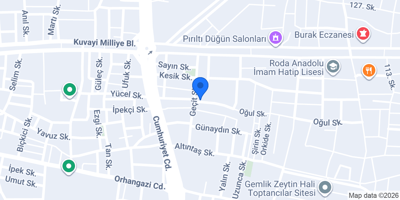 Çınar İlkokulu konumu