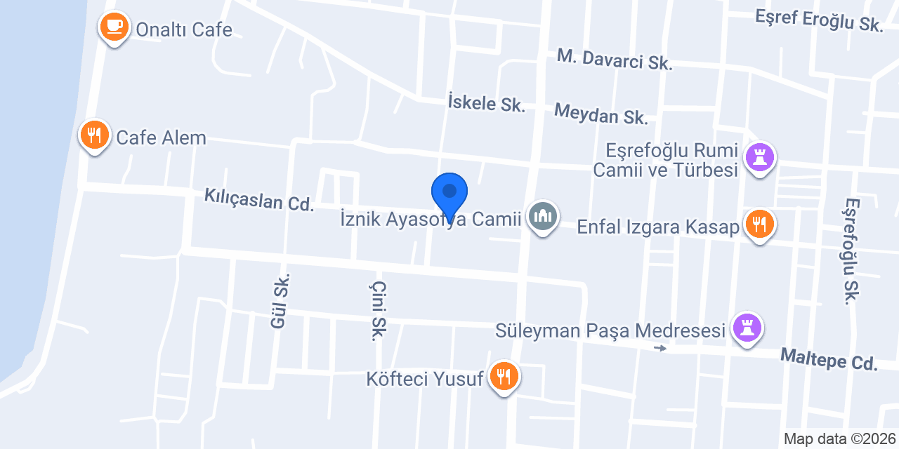 Aras Kargo İznik Şubesi konumu