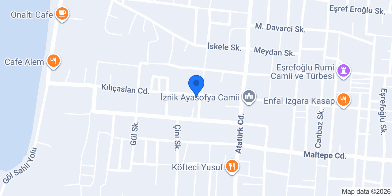 İznik Moda Restaurant & Cafe konumu