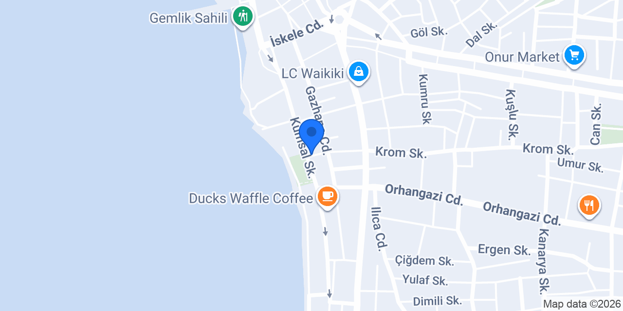 Eylül Waffle Cafe konumu