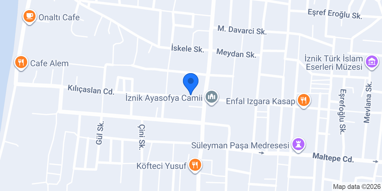 İznik İlçe Emniyet Müdürlüğü konumu
