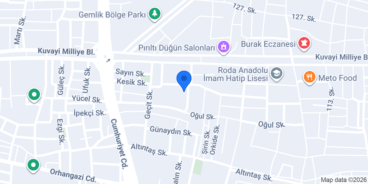 Gemlik giresunlular kültür evi konumu