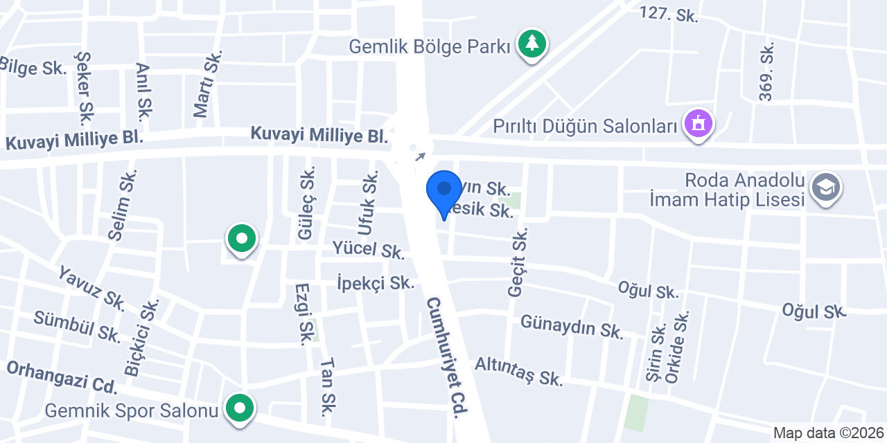 Çilingir gemlik konumu