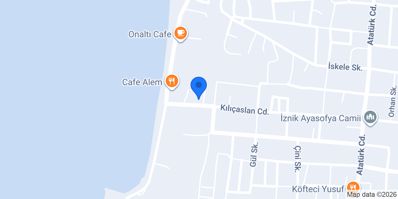 İznik Seyir Otel konumu