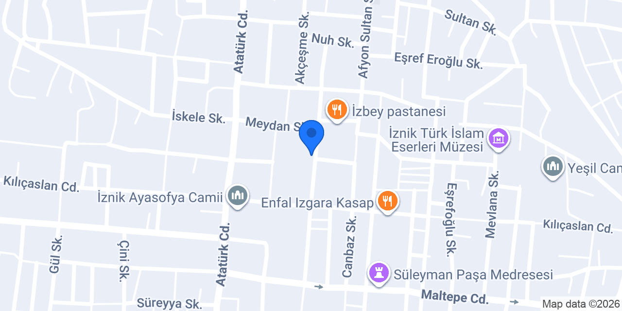 İznik Vizyon Elektrik konumu
