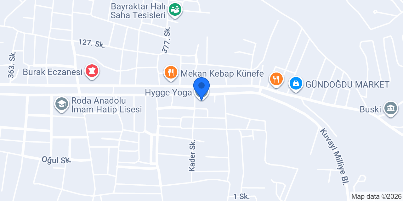 Hygge Yoga konumu