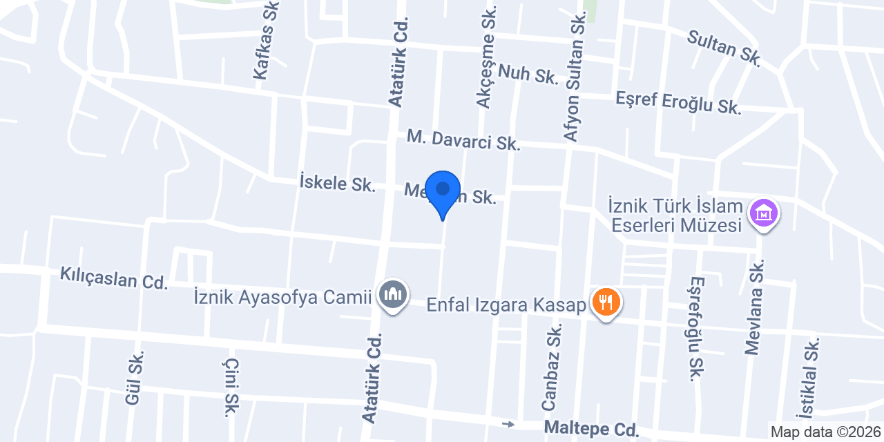 İznik Enes Yüksek Sigortashop konumu
