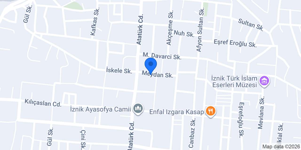 İznik Emlak konumu