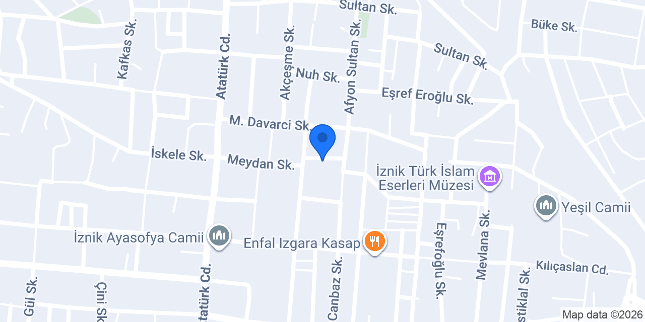İzbey pastanesi konumu