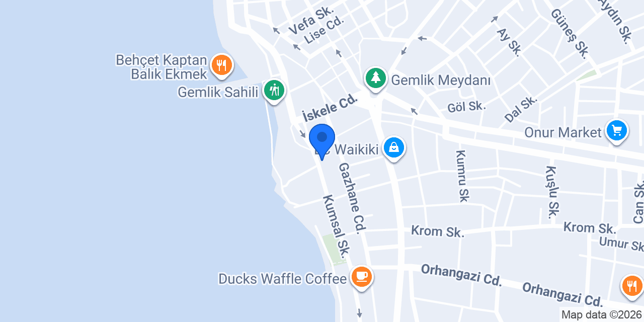 Helvacı Ali Gemlik konumu