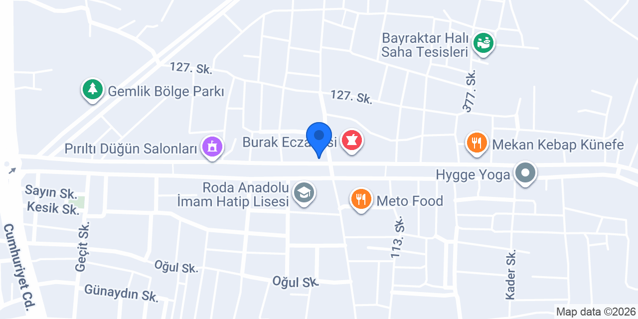 Gece dönercisi mur_et Cheff konumu