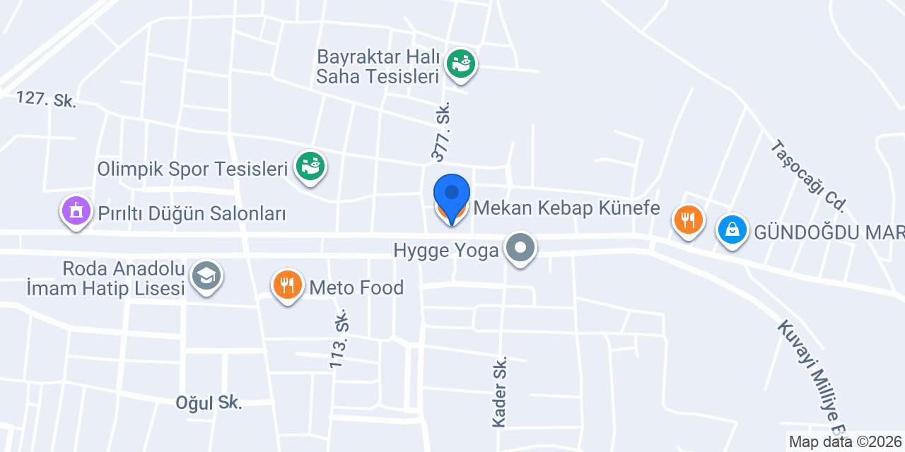 Mekan Kebap Künefe konumu