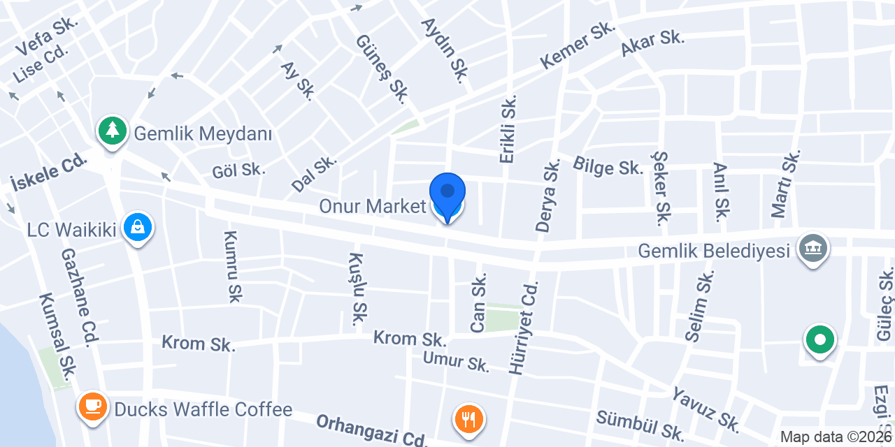Onur Market konumu