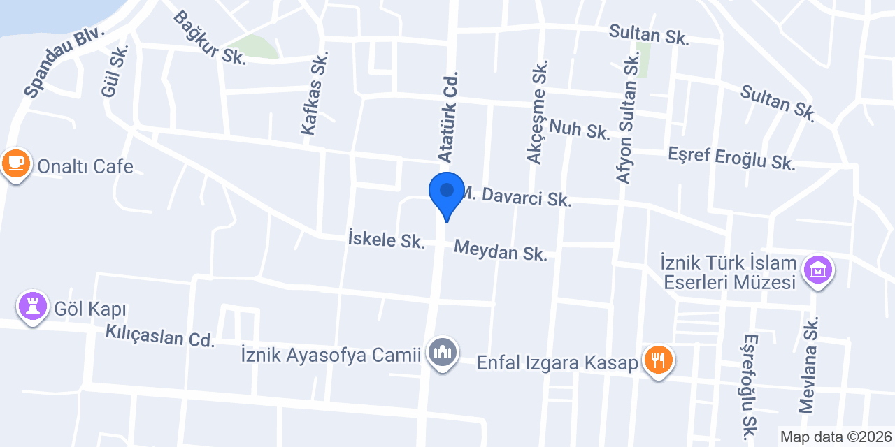 iznik istanbul kokoreç konumu