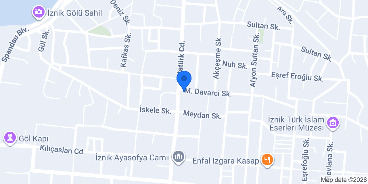 İznik Dizayn konumu