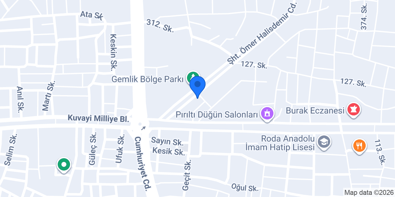 Gemlik Körfez Eczanesi konumu