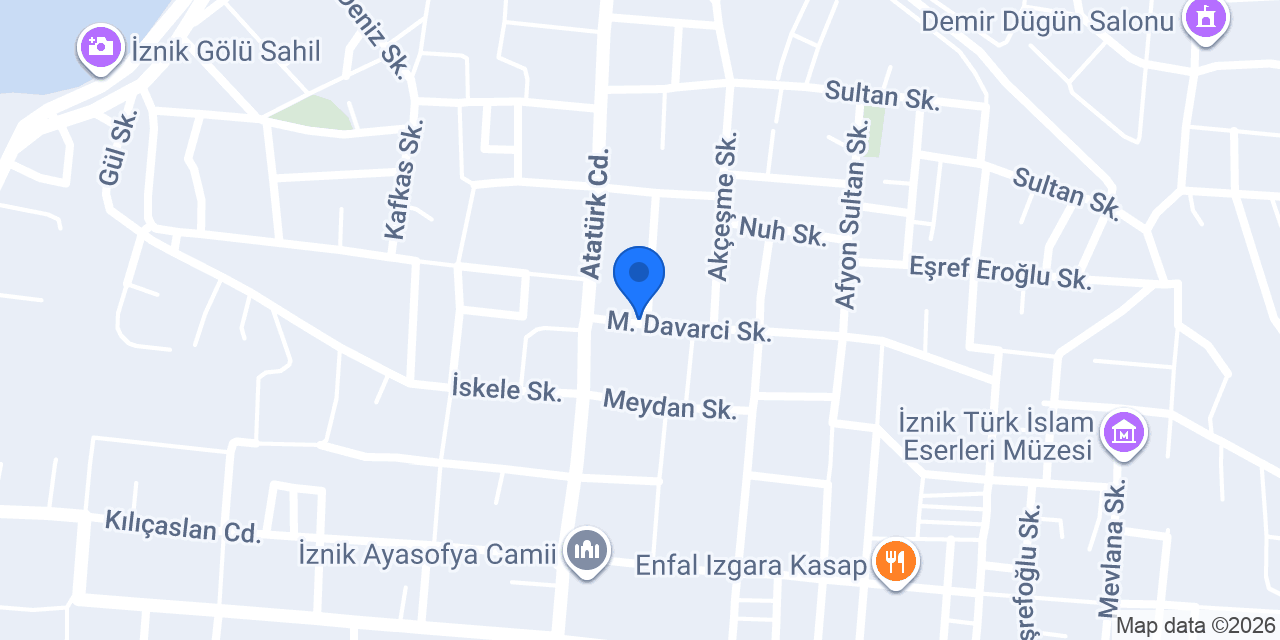İznik Deniz Çiçekçilik konumu