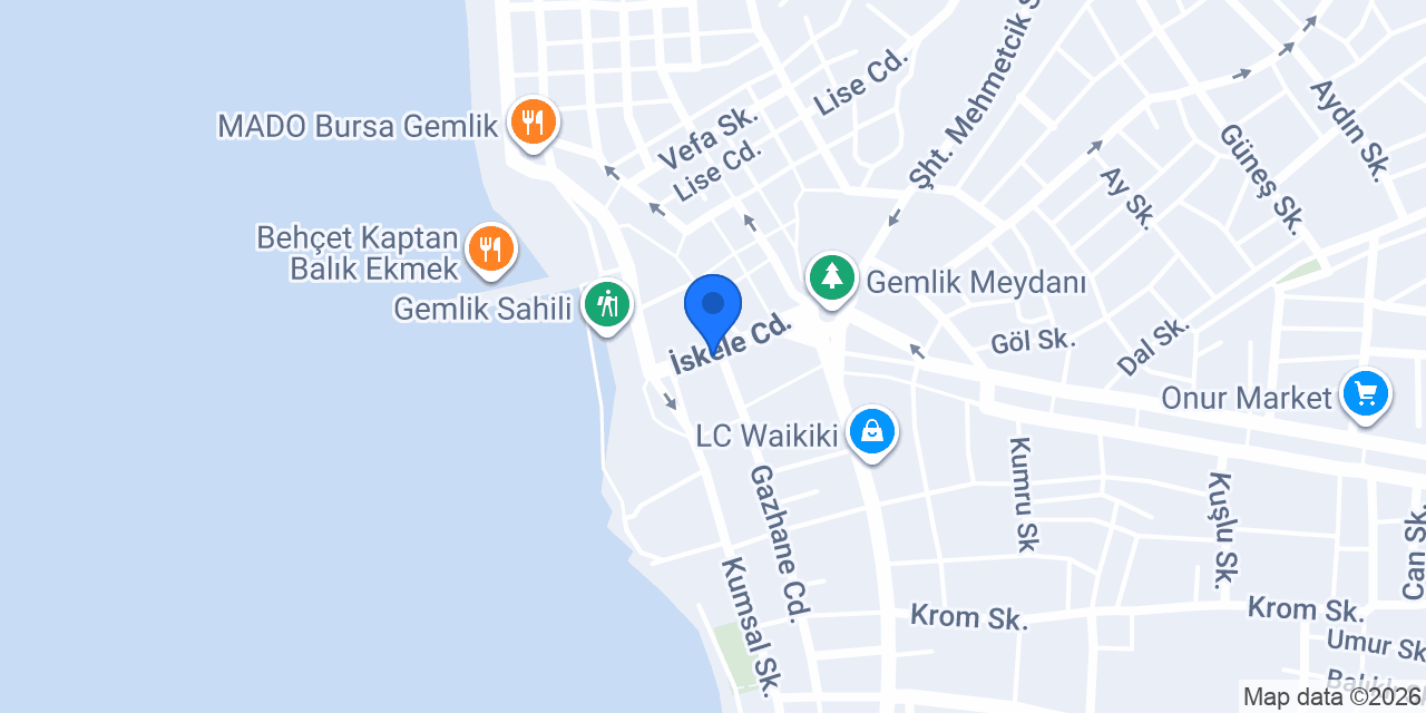 Gemlik Güven Taksi konumu
