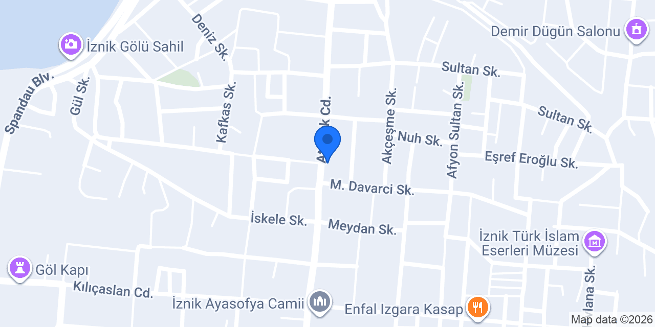 İnci Çini konumu