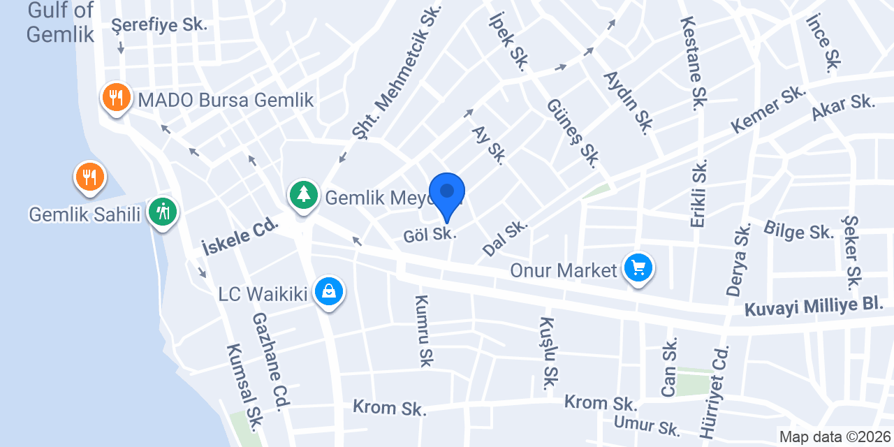 Gönül Veteriner Kliniği konumu