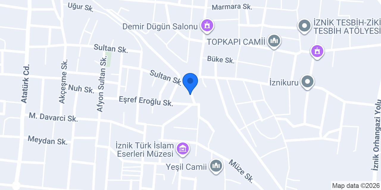 UĞUR TARIM İZNİK konumu