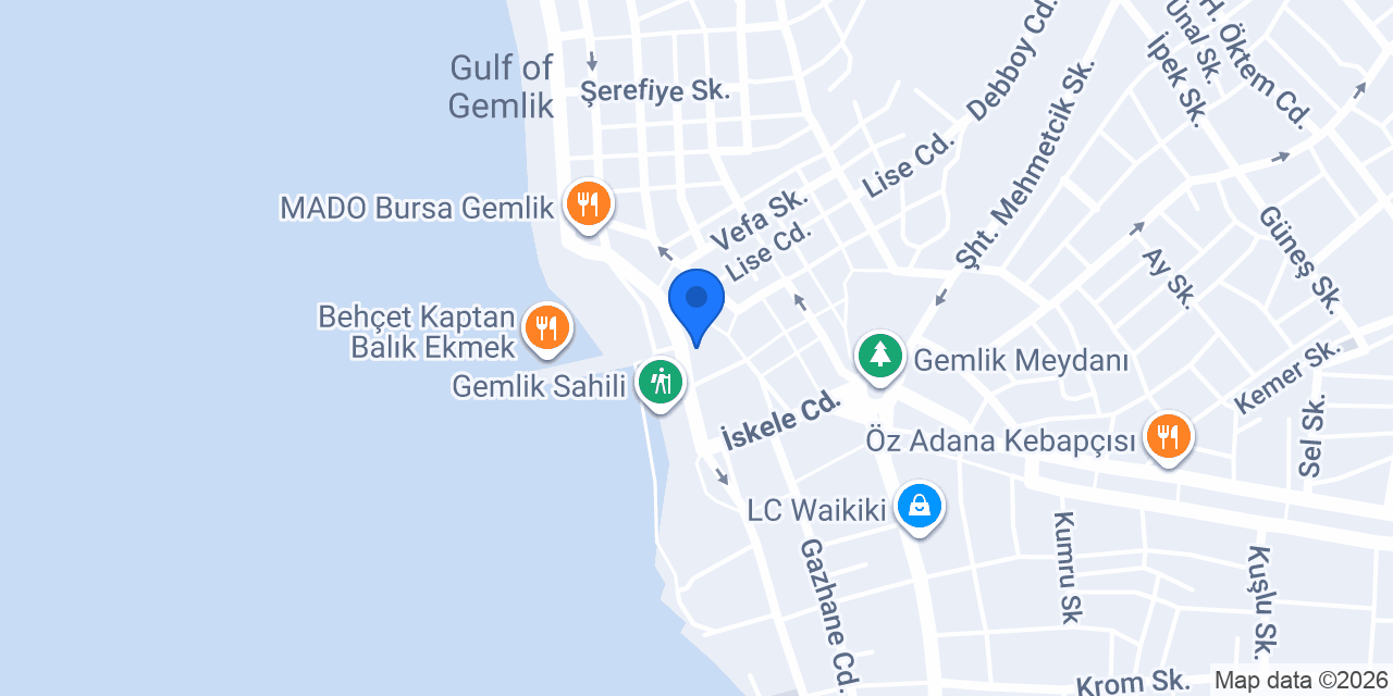 PUB-Gemlik & Garden konumu