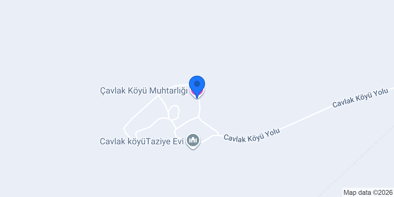 Çavlak Köyü Muhtarlığı konumu