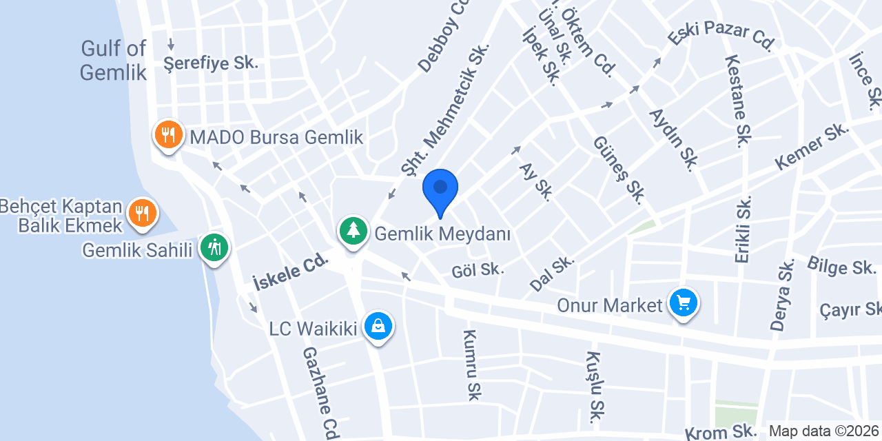 Moda Deri Gemlik konumu