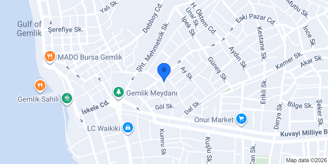 Gemlik SIHHİ TESİSAT konumu
