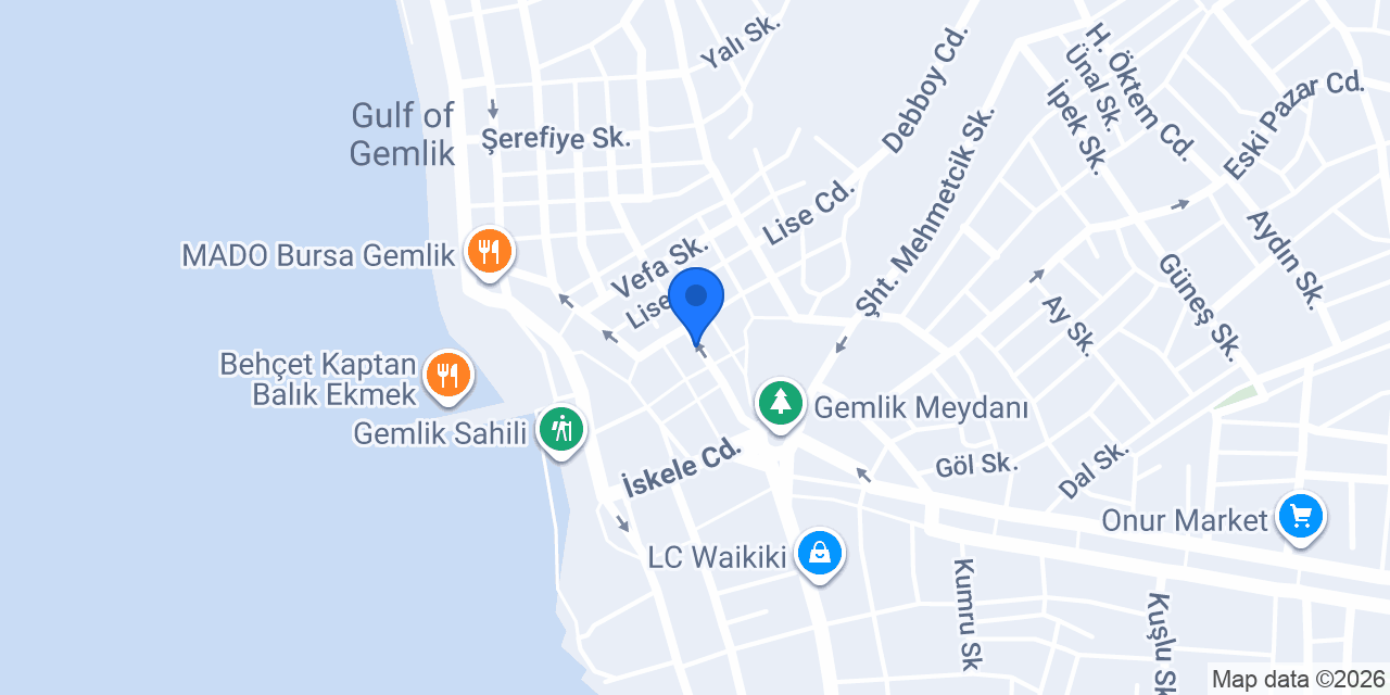Gemlik Çiçekçi Hasibe konumu
