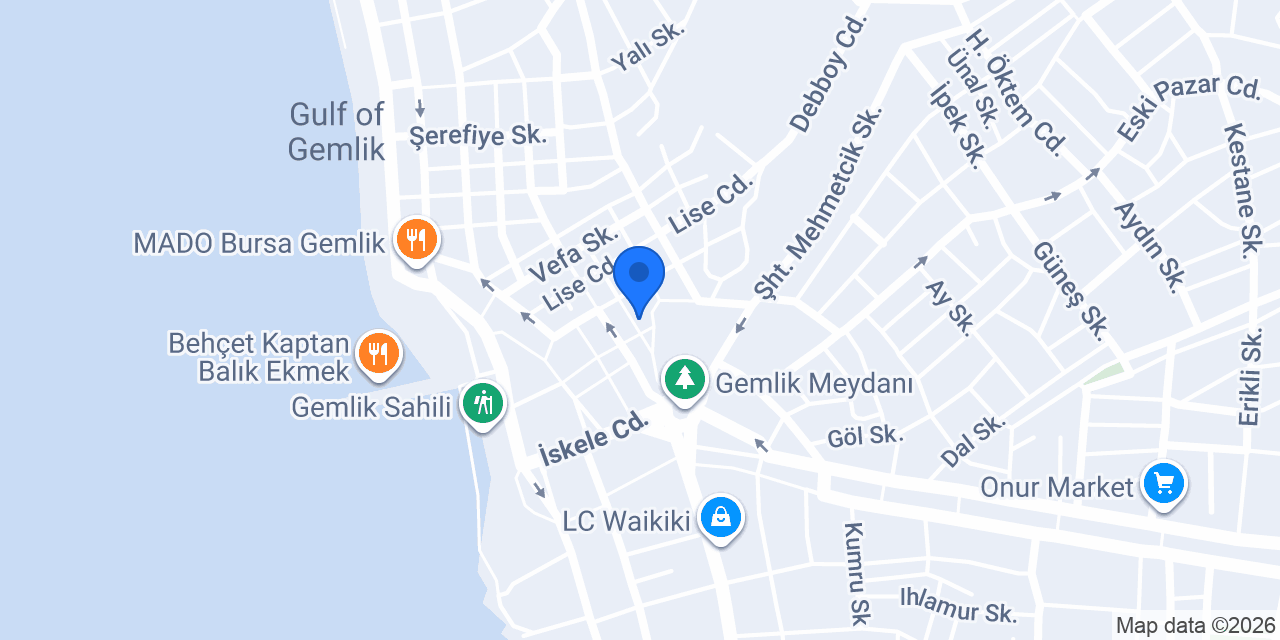 Gemlik Net Emlak konumu
