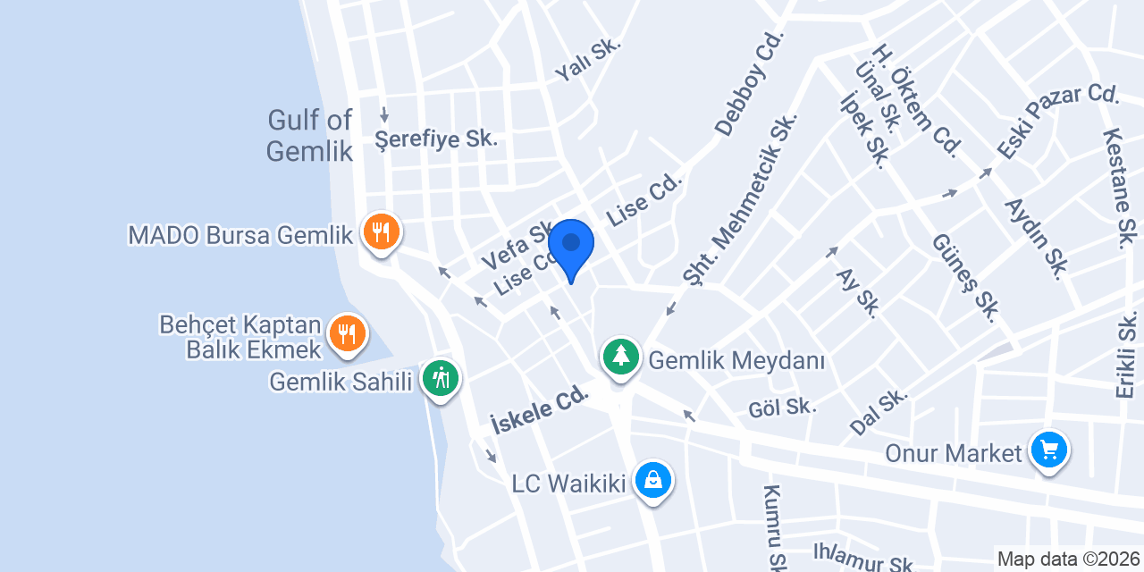 Gemlik Çiçekçi - Arzum Çiçekçilik konumu
