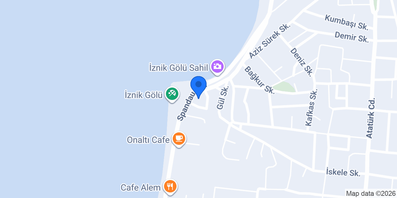 Göl Park Aile Çay Bahçesi İznik konumu
