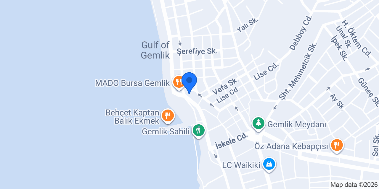 Beysos Döner Gemlik konumu