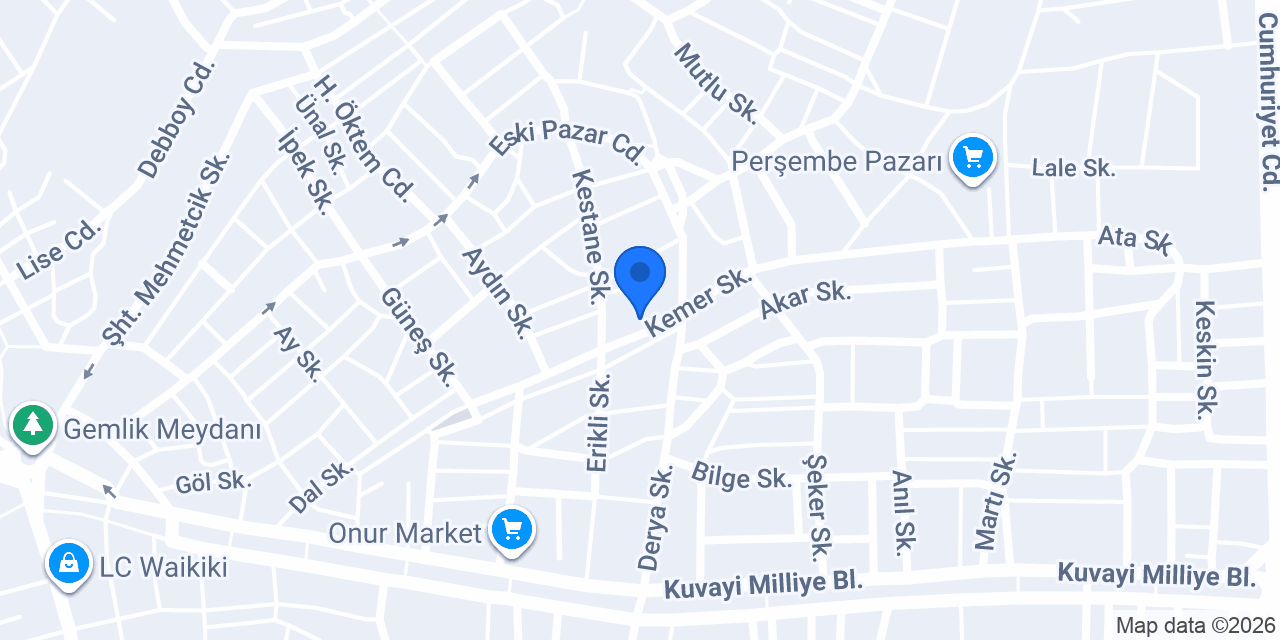 Şeker Mobilya konumu