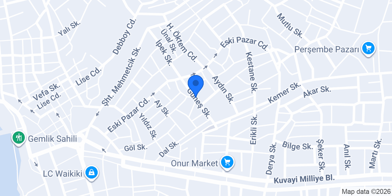 Gemlik Nazar Halı Yıkama konumu