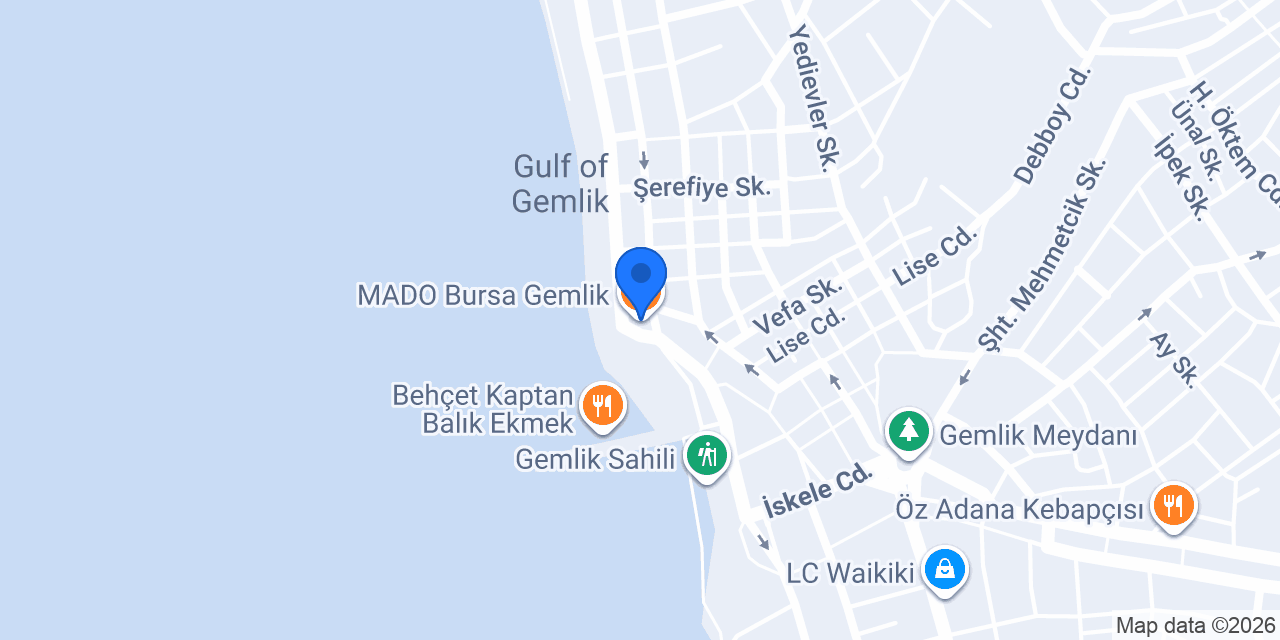 MADO Bursa Gemlik konumu